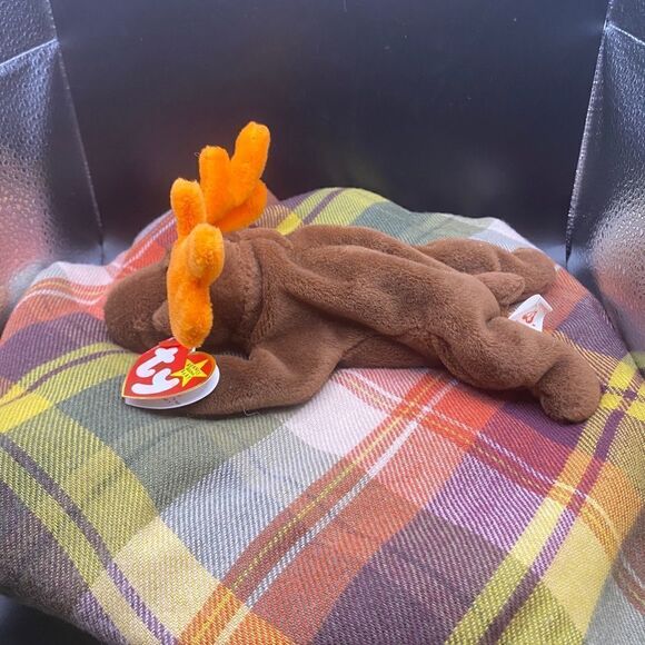 Mint condition rare/retired, part of original 9 BBs, Chocolate the Moose - Picture 4 of 11